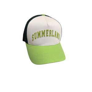 NAHMIAS Trucker Hat Mesh Back Logo Adjustable Snapback Green